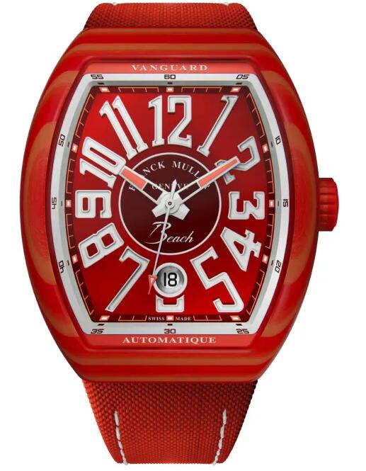 Buy Franck Muller Vanguard Beach Replica Watch for sale Cheap Price V 41 SC DT BEACH GFRGFRG Red